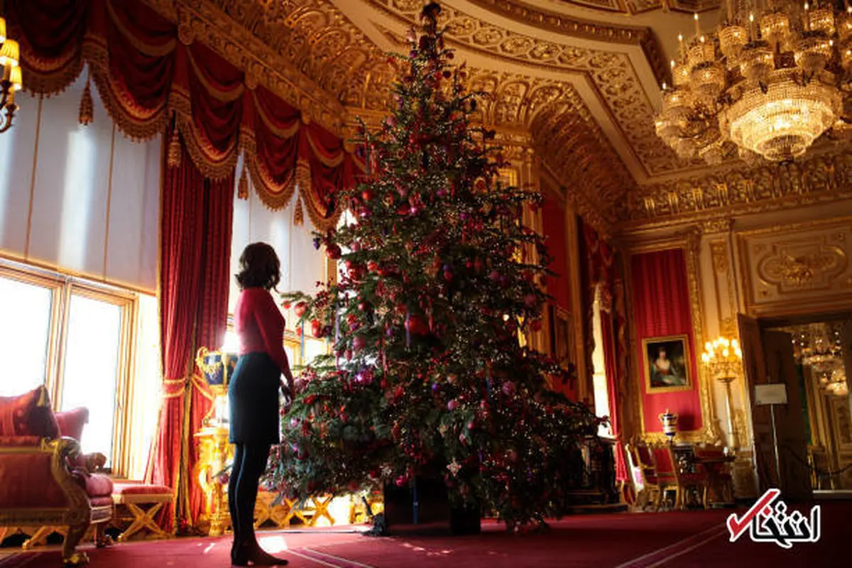 تصاویری از آماده سازی قلعه سلطنتی ملکه انگلیس برای کریسمس