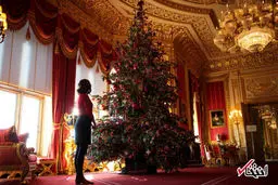 تصاویری از آماده سازی قلعه سلطنتی ملکه انگلیس برای کریسمس