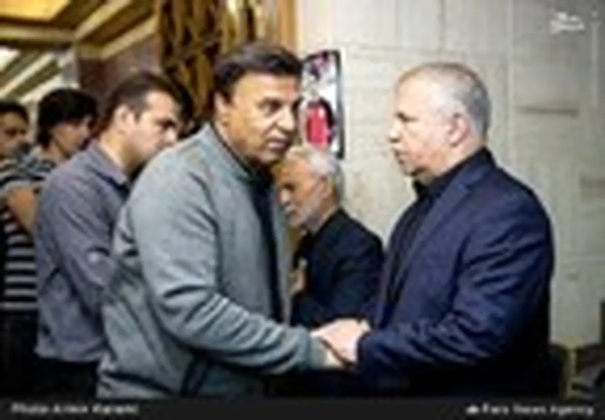 چهره‌های ورزشی در مجلس ختم اولادی/ تصاویر