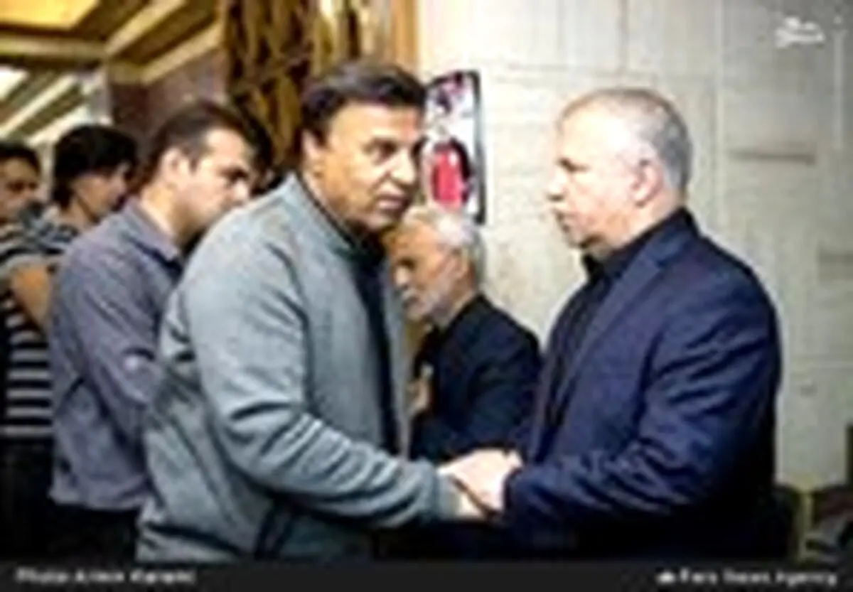 چهره‌های ورزشی در مجلس ختم اولادی/ تصاویر