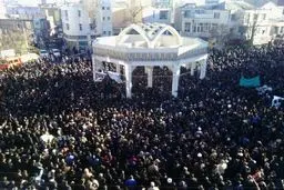 تشییع جنازه مرحوم موذن زاده اردبیلی/عکس