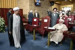 خوش و بش هاشمی با رقبای انتخاباتی/ تصاویر