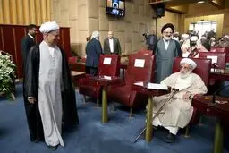 خوش و بش هاشمی با رقبای انتخاباتی/ تصاویر