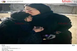 حضور شقایق دلشاد در میان مردم زلزله زده کرمانشاه/ عکس