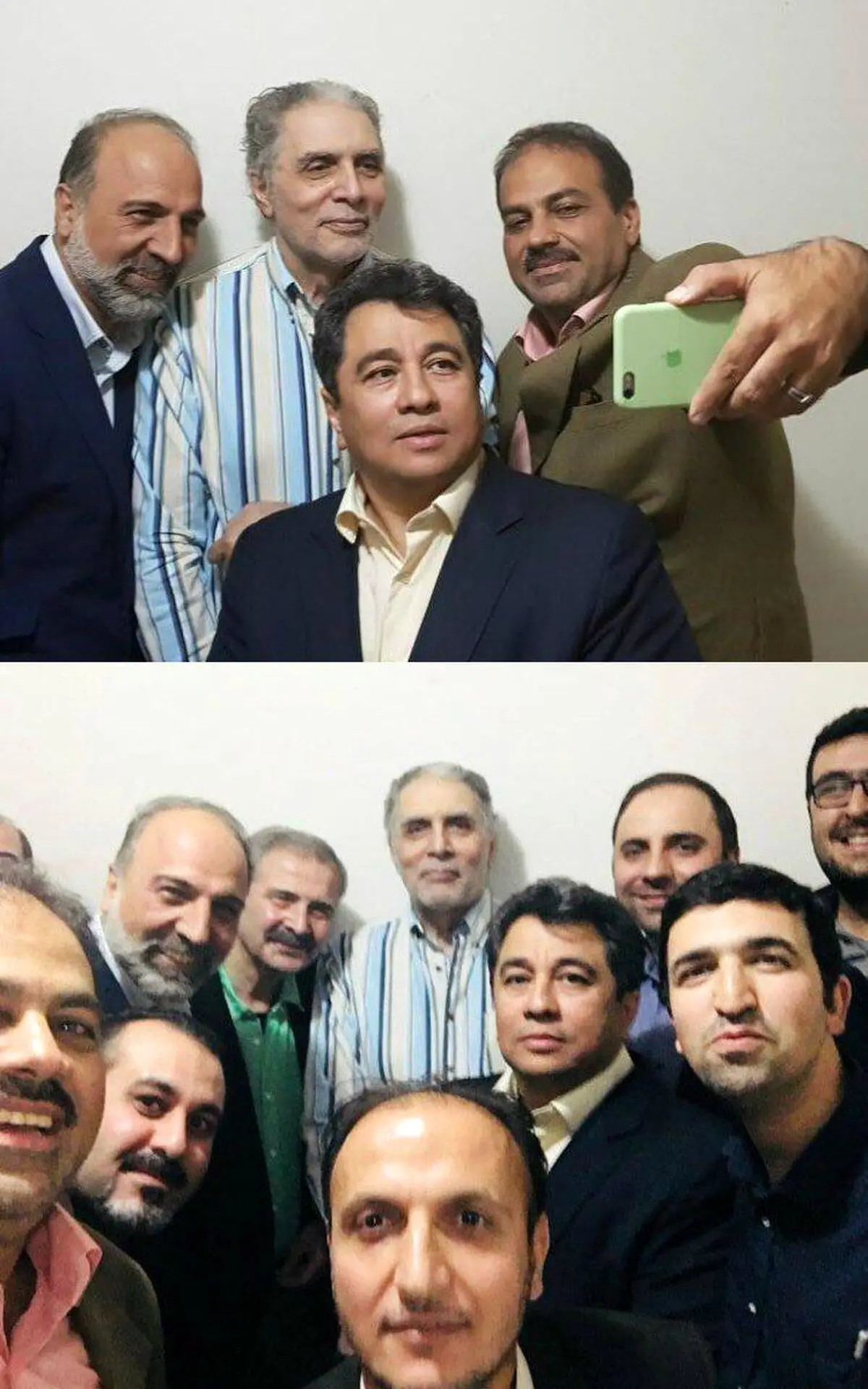 عکس سلفی اهالی خبر تلویزیون با مجری معروف