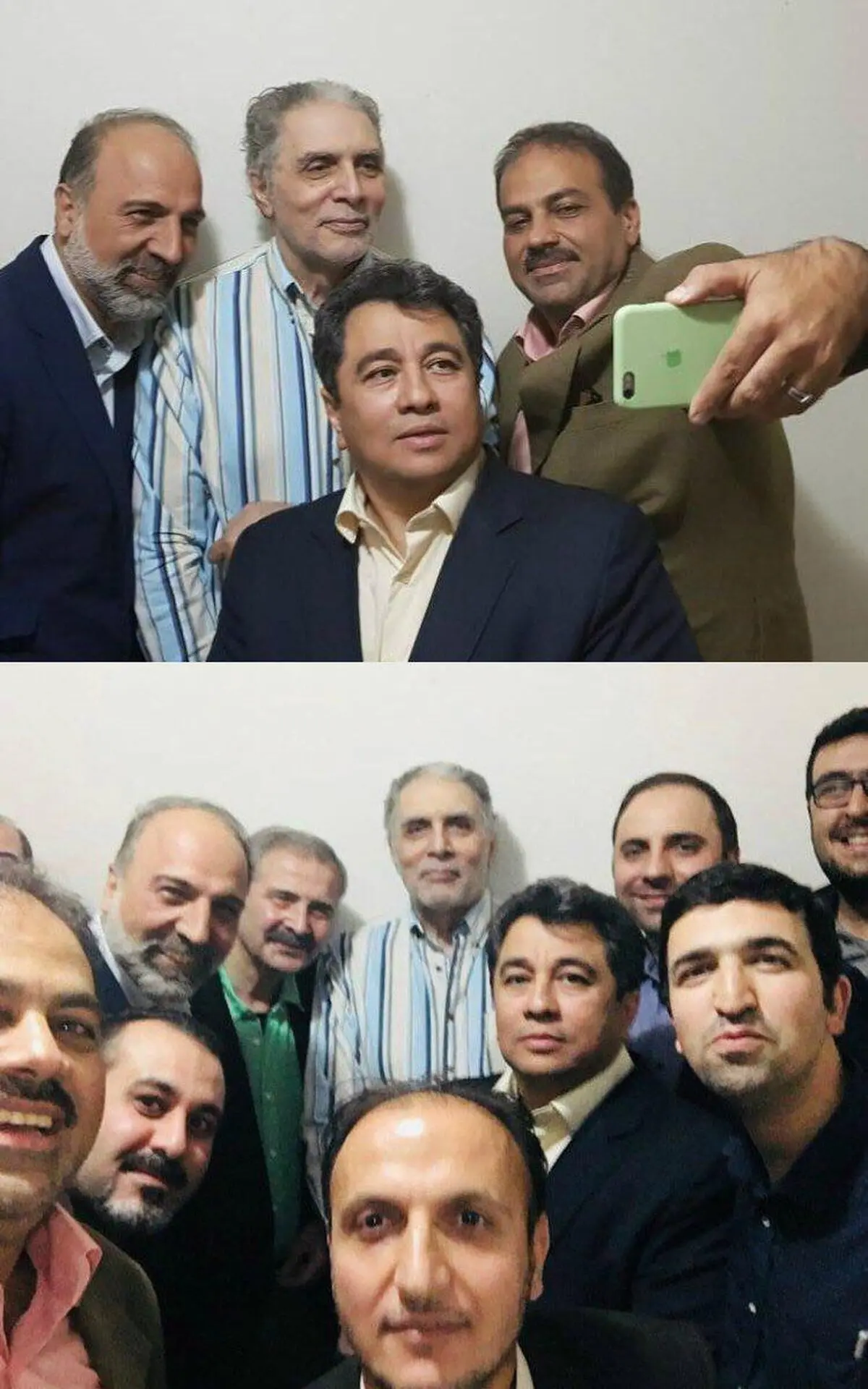 عکس سلفی اهالی خبر تلویزیون با مجری معروف