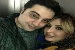 تصویری از نیوشا ضیغمی درکنار همسرش