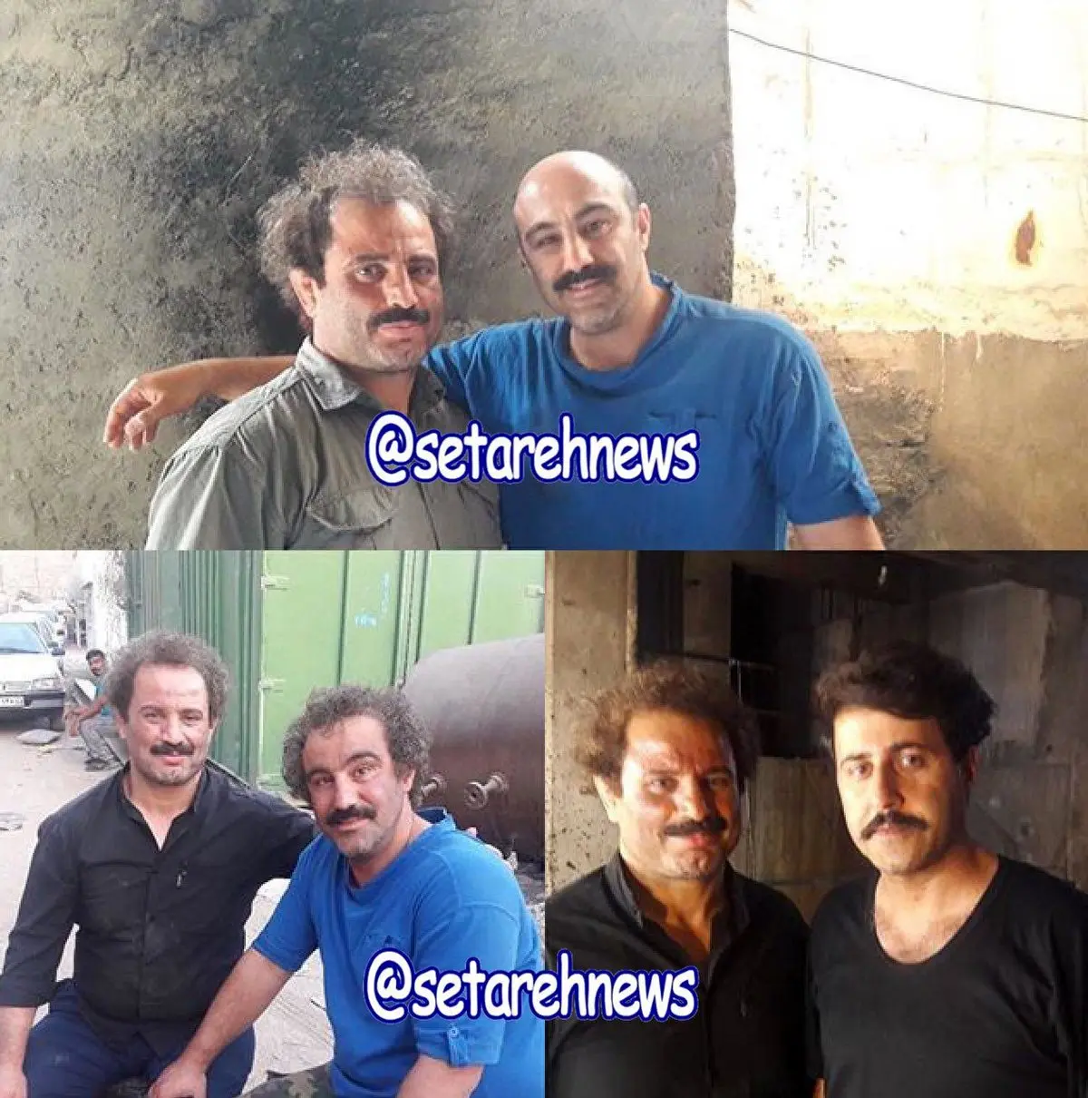 عکسی از نقى معمولى در كنار بدلش