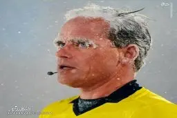 عکس باورنکردنی از داور فوتبالی که از سرما قندیل بست