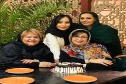 بازیگر زن پرحاشیه در جشن تولد معصومه کریمی/عکس