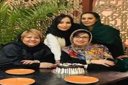 بازیگر زن پرحاشیه در جشن تولد معصومه کریمی/عکس