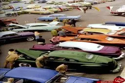 نمایشگاه ماشین بیش از نیم قرن پیش