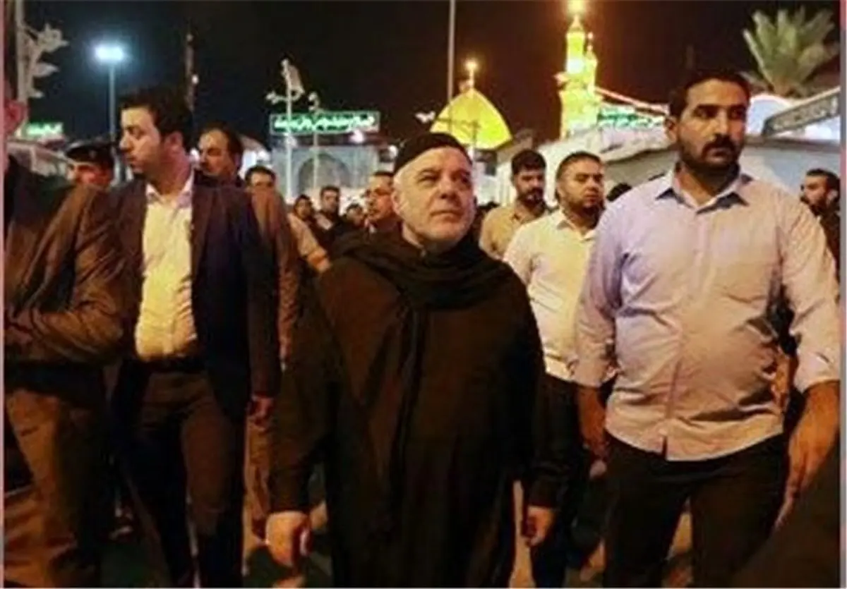 نخست وزیر عراق به کربلا رفت +عکس