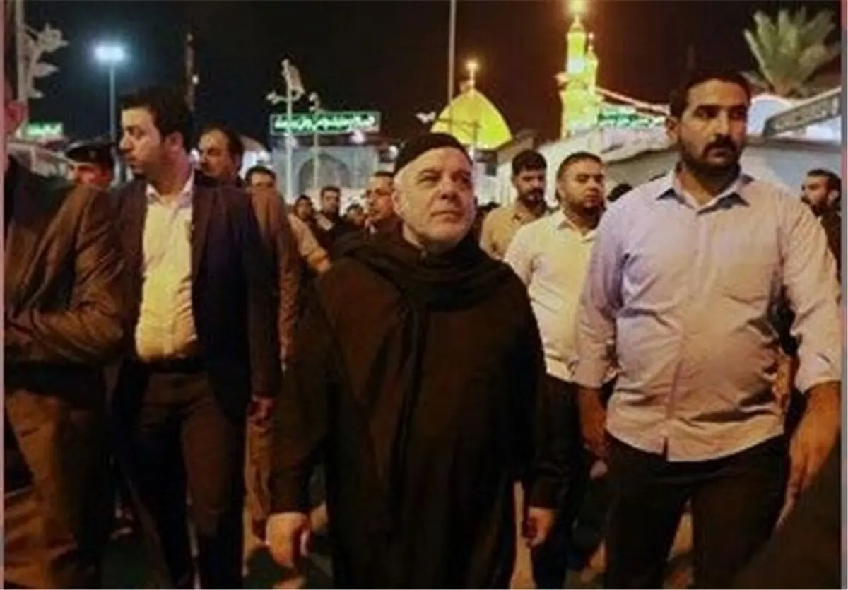 نخست وزیر عراق به کربلا رفت +عکس
