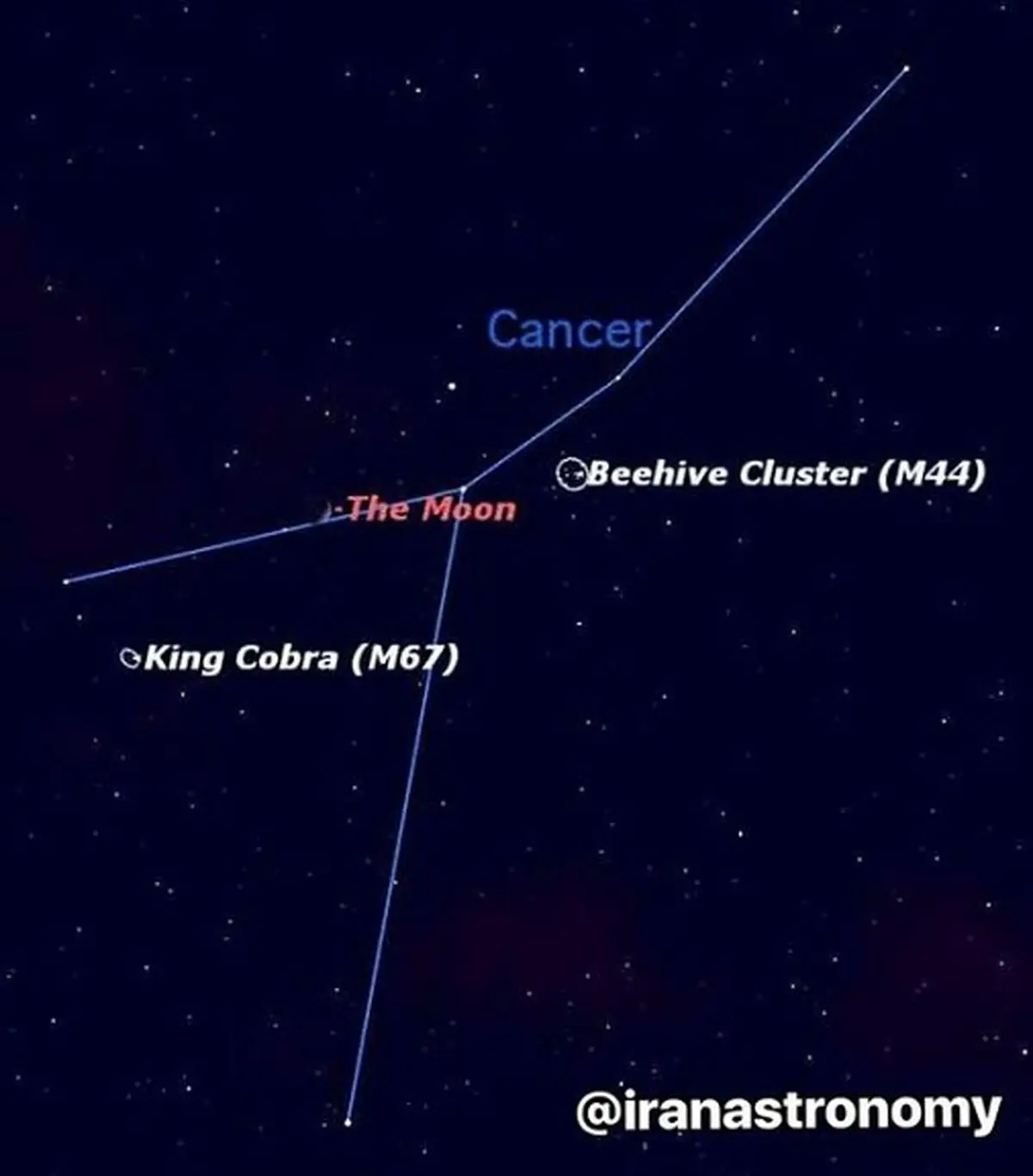 ملاقات ماه و "کندوی‌ عسل" در بامداد فردا + عکس
