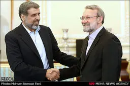 دیدار دبیر کل جهاد اسلامی فلسطین و علی لاریجانی به روایت تصویر