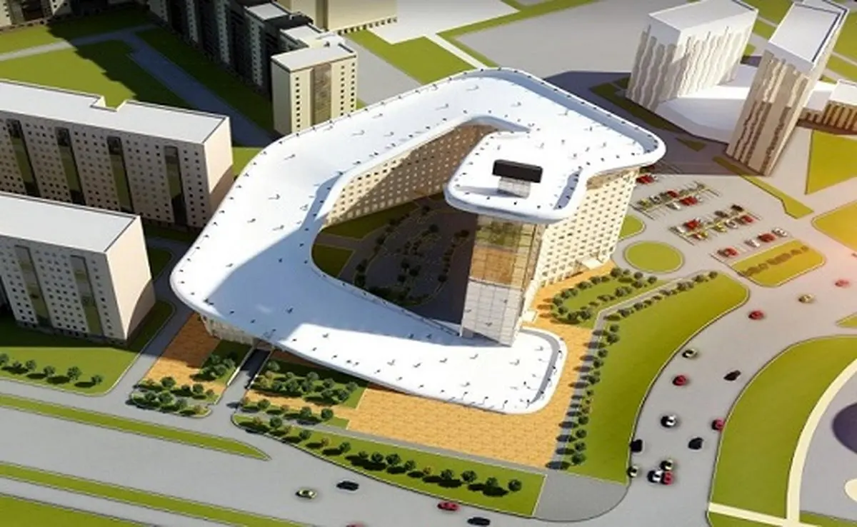 نخستین ساختمان مسکونی جهان با پیست اسکی / عکس