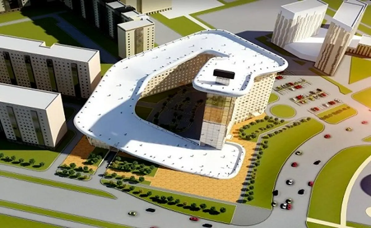 نخستین ساختمان مسکونی جهان با پیست اسکی / عکس