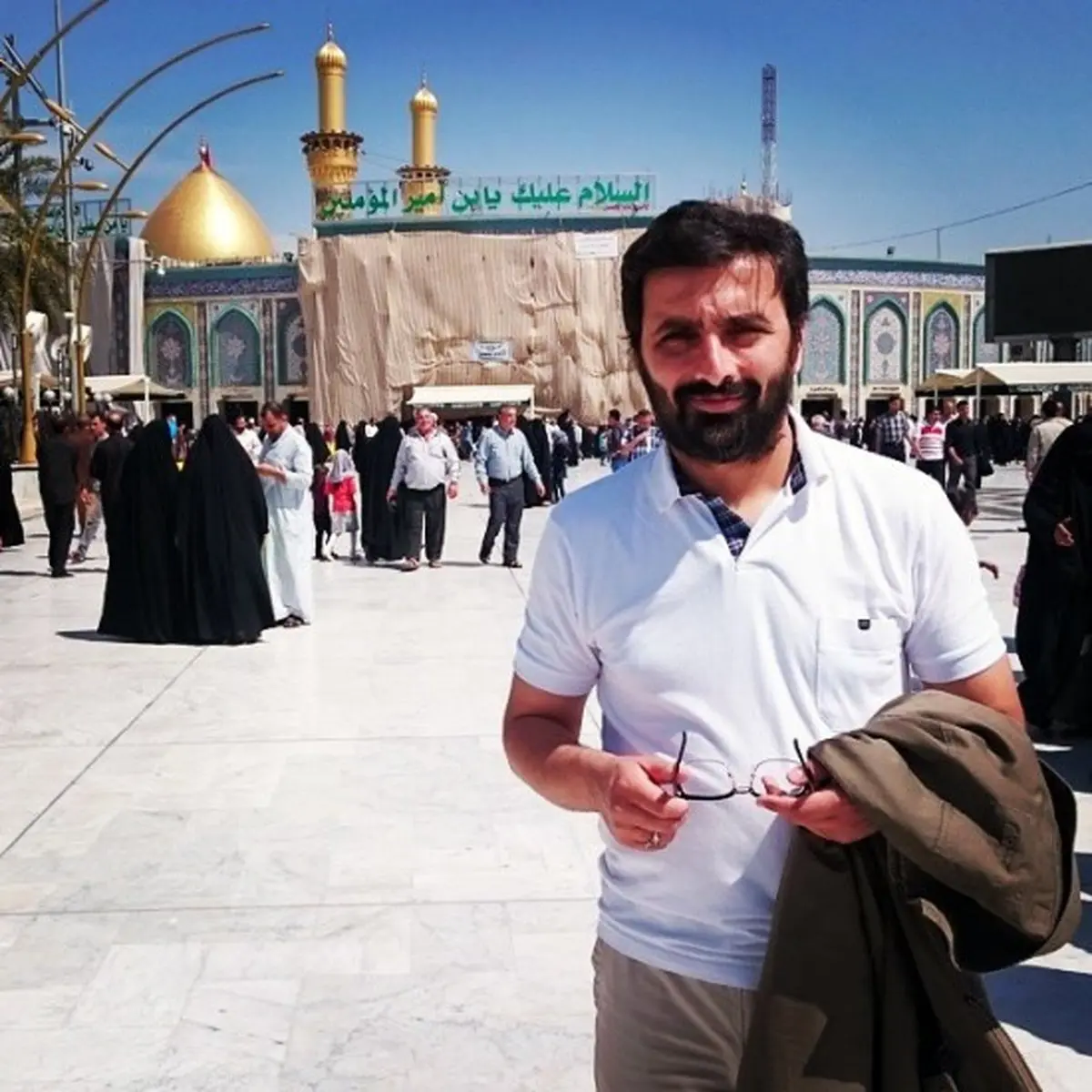 عکس/ بازیگر دوست داشتنی در بین الحرمین
