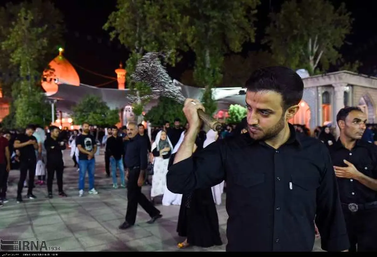 تصاویری از عزاداری در حرم شاهچراغ (ع)