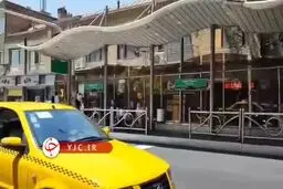  پرچم رژیم صهیونیستی کف خیابان‌ ولیعصر(عج) تهران