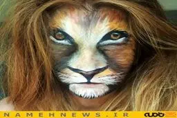 نمایشی از آرایش‌های عجیب و غریب صورت