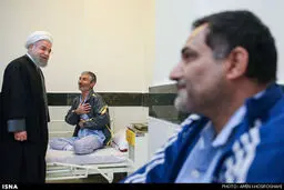 عید دیدنی روحانی با جانبازان یک آسایشگاه/تصاویر