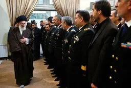 دیدار فرماندهان نیروی دریایی ارتش با مقام معظم رهبری به روایت تصویر