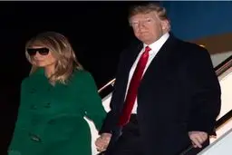 وقتی ملانیا ترامپ در شب عینک آفتابی می زند!!! / عکس