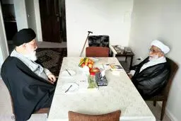 پذیرایی نوروزی امام جمعه مشهد از آیت الله جنتی/ عکس