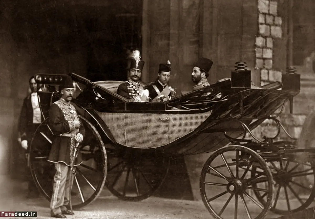ناصرالدین شاه و دوک آلبانی/عکس‌