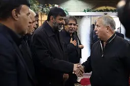 مجلس ترحیم غلامحسین مظلومی با حضور قلعه نوعی، علی پروین، سردار احمدی‌مقدم، عادل فردوسی پور و حمید درخشان/ تصاویر