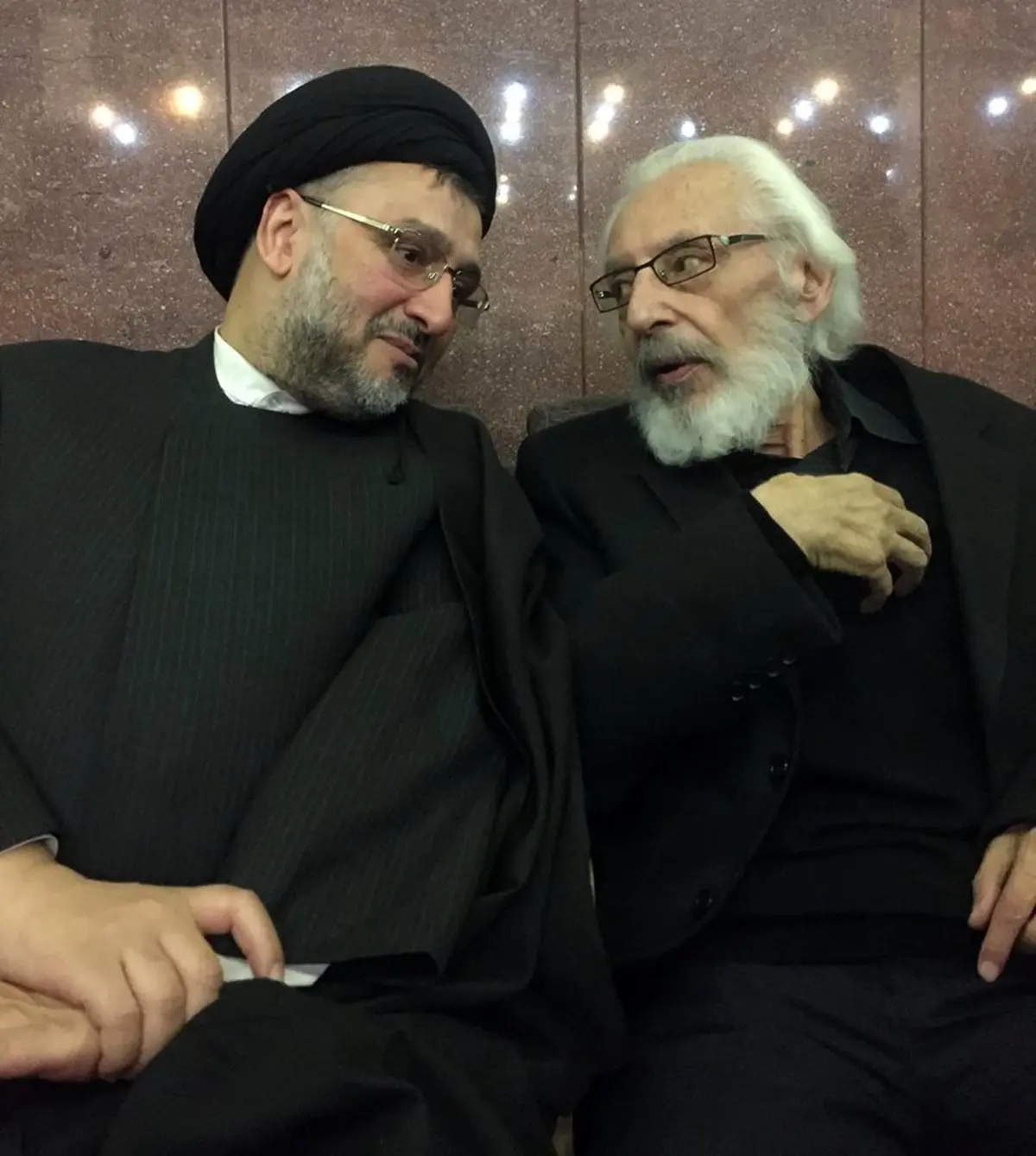 محمدعلی ابطحی در کنار جمشید مشایخی/ عکس