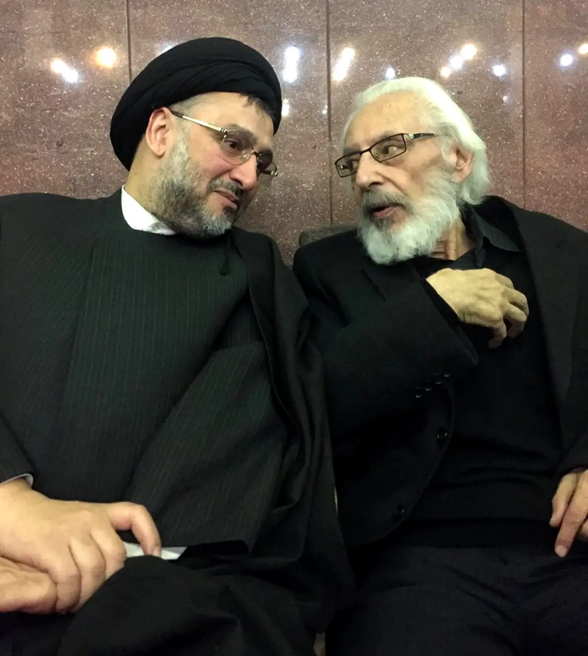 محمدعلی ابطحی در کنار جمشید مشایخی/ عکس