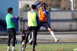 تمرین شادی گل به سبک شهباززاده(عکس)