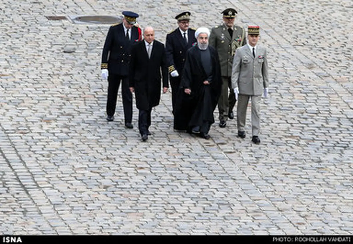 استقبال باشکوه فابیوس از روحانی / تصاویر
