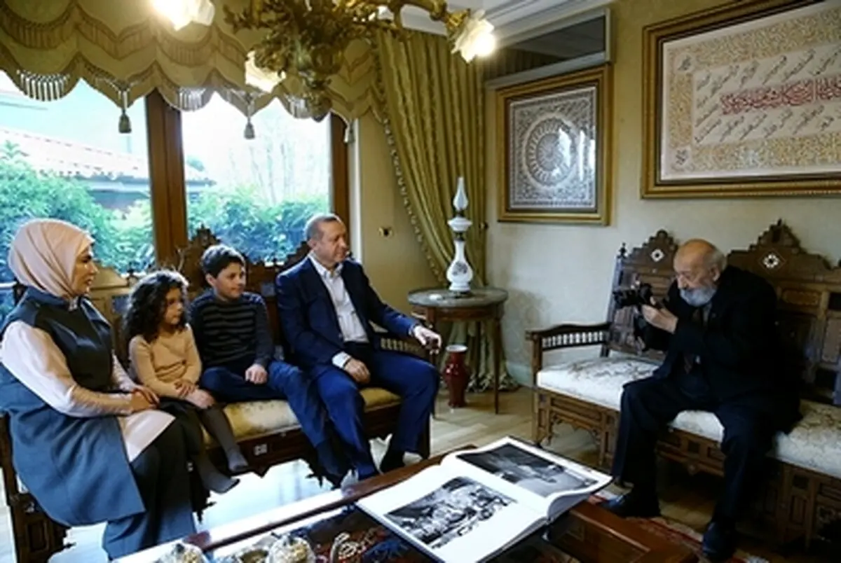 اردوغان و نوه‌هایش در ویلای شخصی/تصاویر