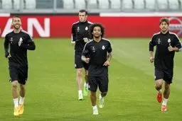 تمرین پرروحیه رئالی ها در یوونتوس آرنا/تصاویر