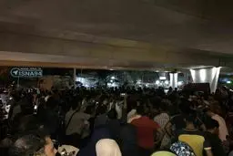 تصویری از خوشحالی خیابانی مردم تهران