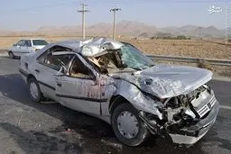 چهار مصدوم در تصادف محور محلات-خمین/تصاویر