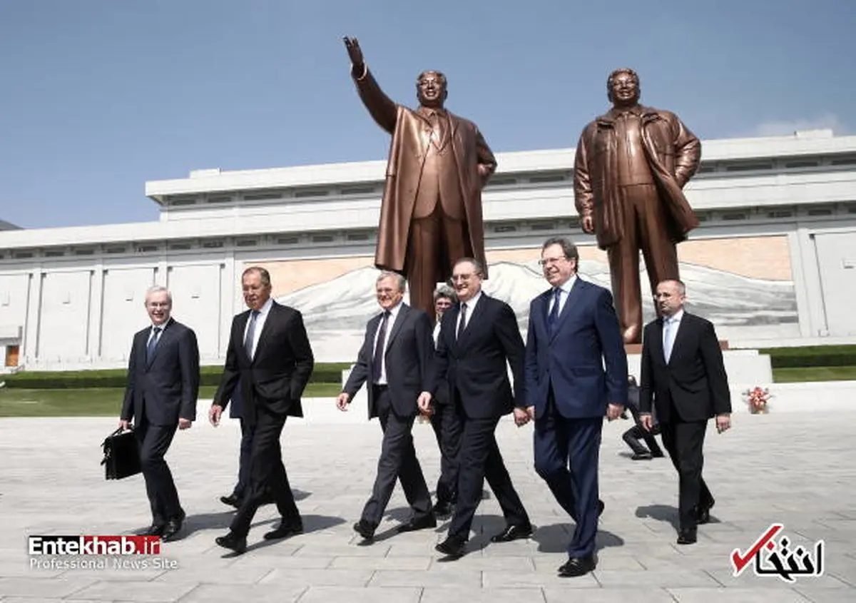 تصاویری از سفر پرحاشیه سرگئی لاوروف به کره شمالی