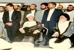 تصویری قدیمی از روحانی و جهانگیری در کنار آیت الله هاشمی