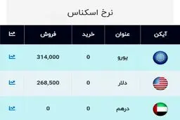 قیمت دلار و یورو امروز ۱۵ آبان ۹۹ / دلار ارزان شد + جدول