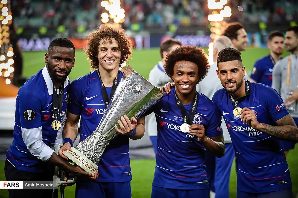 تصاویر/ قهرمانی چلسی در لیگ اروپا
