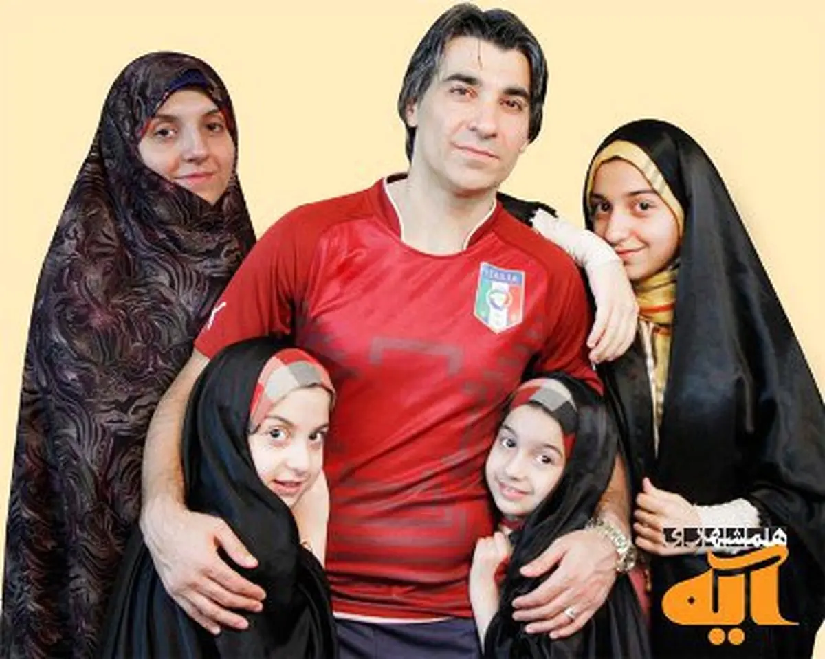عکس/ همسر و دختران وحید شمسایی