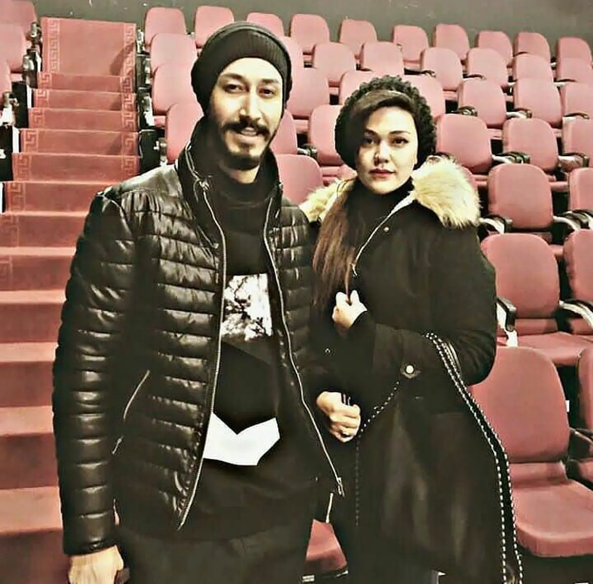 عکس دو نفره بهرام افشاری و پناه باقریان در کنار هم