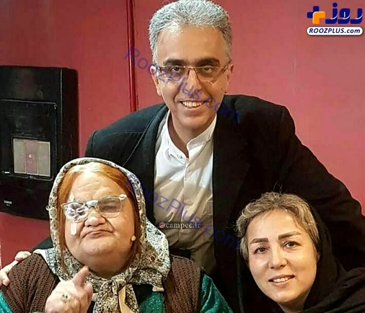 عکسی از آقای مجری در کنار بازیگر محبوب سینما