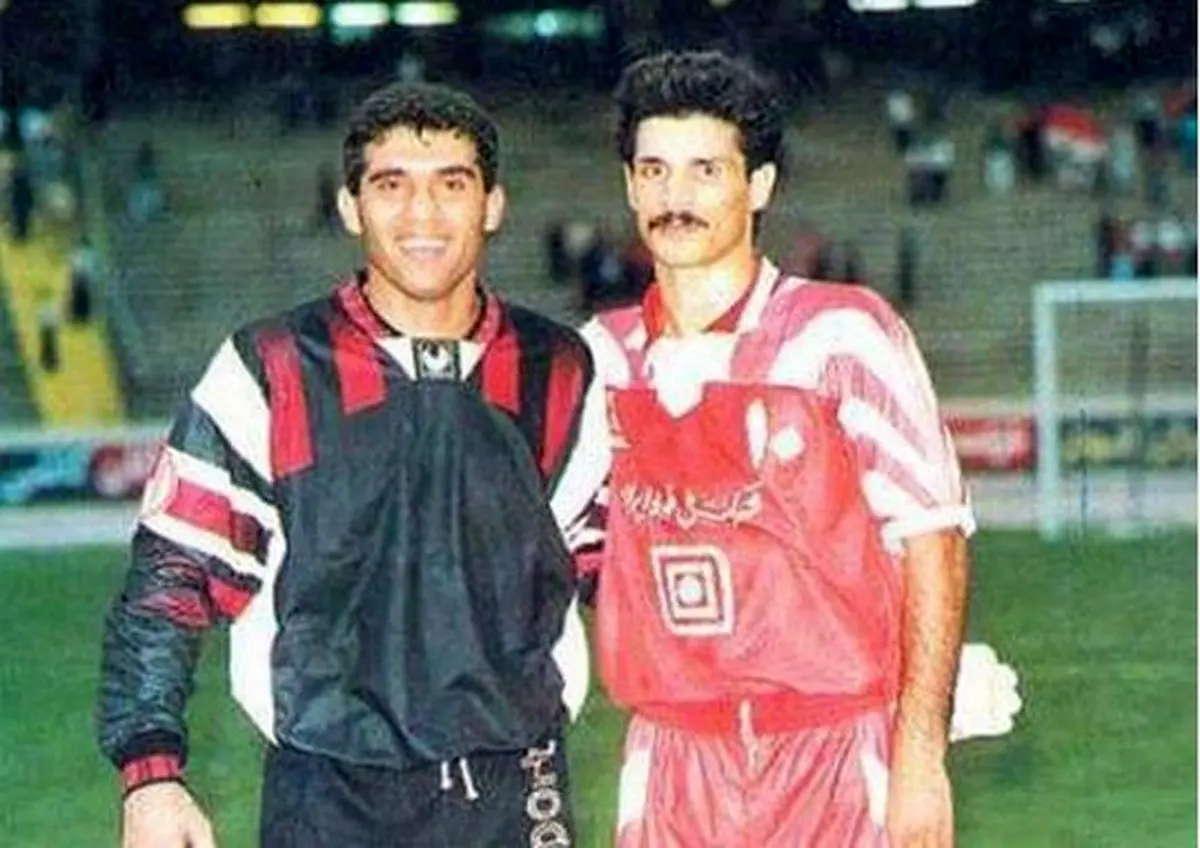 علی دایی و عابدزاده در جوانی/عکس