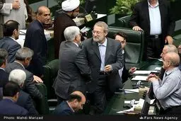 عارف پیروزی لاریجانی را تبریک گفت+ عکس