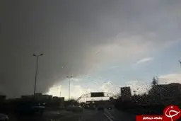 عکس/ مرز میان هوای صاف و بارانی